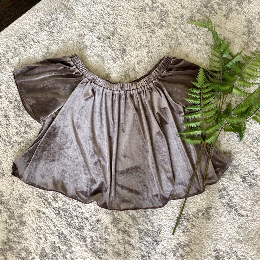 Sunday in Brooklyn velvet top. XS